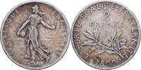 France 2 Francs Semeuse, Paris, Argent, Gadoury:532, KM:845.1 -