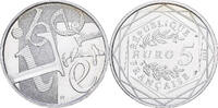 France 5 Euro Liberté, Paris, Argent, Gadoury:EU645 -