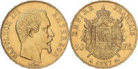France 50 Francs 1857 A Napol&eacute;on III, Paris, Or, Gadoury:1111, KM:785.1 VZ 2580,00 EUR  + 4,95 EUR frais d'envoi