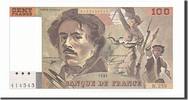 France 100 Francs Billet, 100 F 1978-1995 ''Delacroix'' -