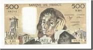 France 500 Francs Billet, 500 F 1968-1993 ''Pascal'', 1989-02-02 -
