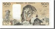 France 500 Francs Billet, 500 F 1968-1993 ''Pascal'', 1989-03-02 -