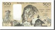 France 500 Francs Billet, 500 F 1968-1993 ''Pascal'', 1990-02-01 -