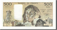 France 500 Francs Billet, 500 F 1968-1993 ''Pascal'', 1991-01-03 -