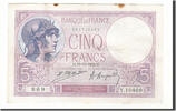 France 5 Francs Billet, 5 F 1917-1940 ''Violet'', 1922-10-19 -
