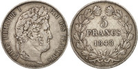 France 5 Francs Monnaie, Louis-Philippe, Strasbourg, Argent -