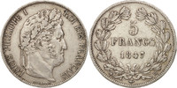 France 5 Francs Monnaie, Louis-Philippe, Strasbourg, Argent -