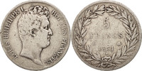 France 5 Francs Monnaie, Louis-Philippe, Lyon, Argent, KM:735.4 -