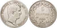 France 5 Francs Monnaie, Louis-Philippe, Marseille, Argent -