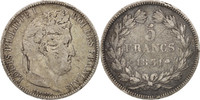 France 5 Francs Monnaie, Louis-Philippe, Lyon, Argent, KM:744.2 -