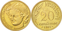 France 20 Centimes Monnaie, Aluminum-Bronze, Gadoury:325 -