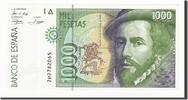Espagne 1000 Pesetas Billet, Undated, KM:163 -