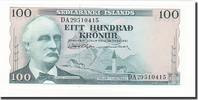 Islande 100 Kronur Billet, Iceland, KM:44a -