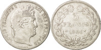 France 5 Francs Monnaie, Louis-Philippe, Marseille, Argent -