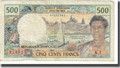 Tahiti 500 Francs Billet, KM:25b2 -