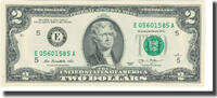 États-Unis Two Dollars Billet -