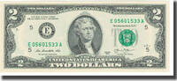 États-Unis Two Dollars Billet, WASHINGTON -