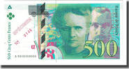 France 500 Francs Pierre et Marie Curie, A, Specimen, PMG -