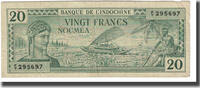 Nouvelle-Calédonie 20 Francs Billet, Undated (1944), KM:49 -