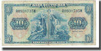 République fédérale allemande 10 Deutsche Mark Billet, KM:16a -