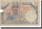 France 50 Francs 1947 French Treasury, 1947, Fayette:VF31.1, KM:M8 -
