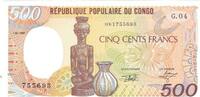 République du Congo 500 Francs Billet, Congo Republic, 1991-01-01, KM:8d -