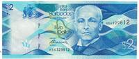 Barbade 2 Dollars Billet, Barbados, 2013-05-02, KM:73 -