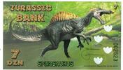 Espagne Billet Touristique Billet, JURASSIC BANK 7 DIN -