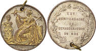 Belgique Médaille Léopold Ier, 25ème Anniversaire de l'Inauguration du Roi -