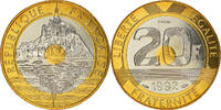 France 20 Francs Monnaie, Mont Saint Michel, ESSAI, Tri-Metallic -