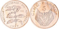 Rwanda 5 Francs Monnaie, ESSAI, Bronze, KM:E5 -