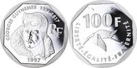 France 100 Francs Monnaie, Guynemer, Proof, Argent, KM:1196 -