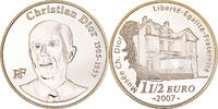 France 1-1/2 Euro Christian Dior, Paris, Argent, KM:1488 -