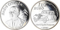 France 1-1/2 Euro André Citriën, Paris, Proof, Argent -