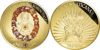 Vatican Médaille Religion, Jésus, Proof, Copper Gilt -
