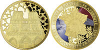 France Médaille Notre Dame de paris, Patrimoine Culturel, Proof -