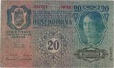 Autriche 20 Kronen Billet, 1913-01-02, KM:14 -