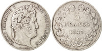 France 5 Francs Monnaie, Louis-Philippe, Paris, Argent, KM:749.1 -