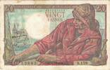 France 20 Francs Pêcheur, 53893 S.178, Fayette:13.13, KM:100c -