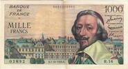 France 1000 Francs Richelieu, 02892 R.16, Fayette:42.3, KM:134a -