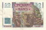 France 50 Francs Le Verrier, 64504 S.109, Fayette:20.10, KM:127b -