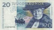 Suède 20 Kronor Billet, KM:61a -