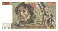 France 100 Francs Delacroix, 006213 T.35, Fayette:69.4b, KM:154b -