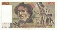 France 100 Francs Delacroix, 021424 B.19, Fayette:69.3, KM:154b -