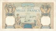 France 1000 Francs Q.3507 344, Fayette:38.22, KM:90c -