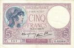 France 5 Francs Violet, H.65568, Fayette:4.14, KM:72d -