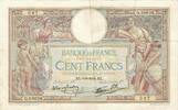 France 100 Francs Q.59626, Fayette:25.22, KM:86b -