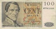 100 Francs 1955 Belgien Geldschein, 1955-03-03, KM:129b, S+ S+