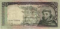 Portugal 20 Escudos Billet, 1964-05-26, KM:167b -