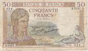 France 50 Francs Cérès, Fayette:17.31, KM:81 -